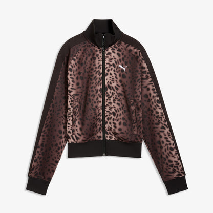Puma T7 Leo Luxe Aop Track Kadın Siyah Ceket