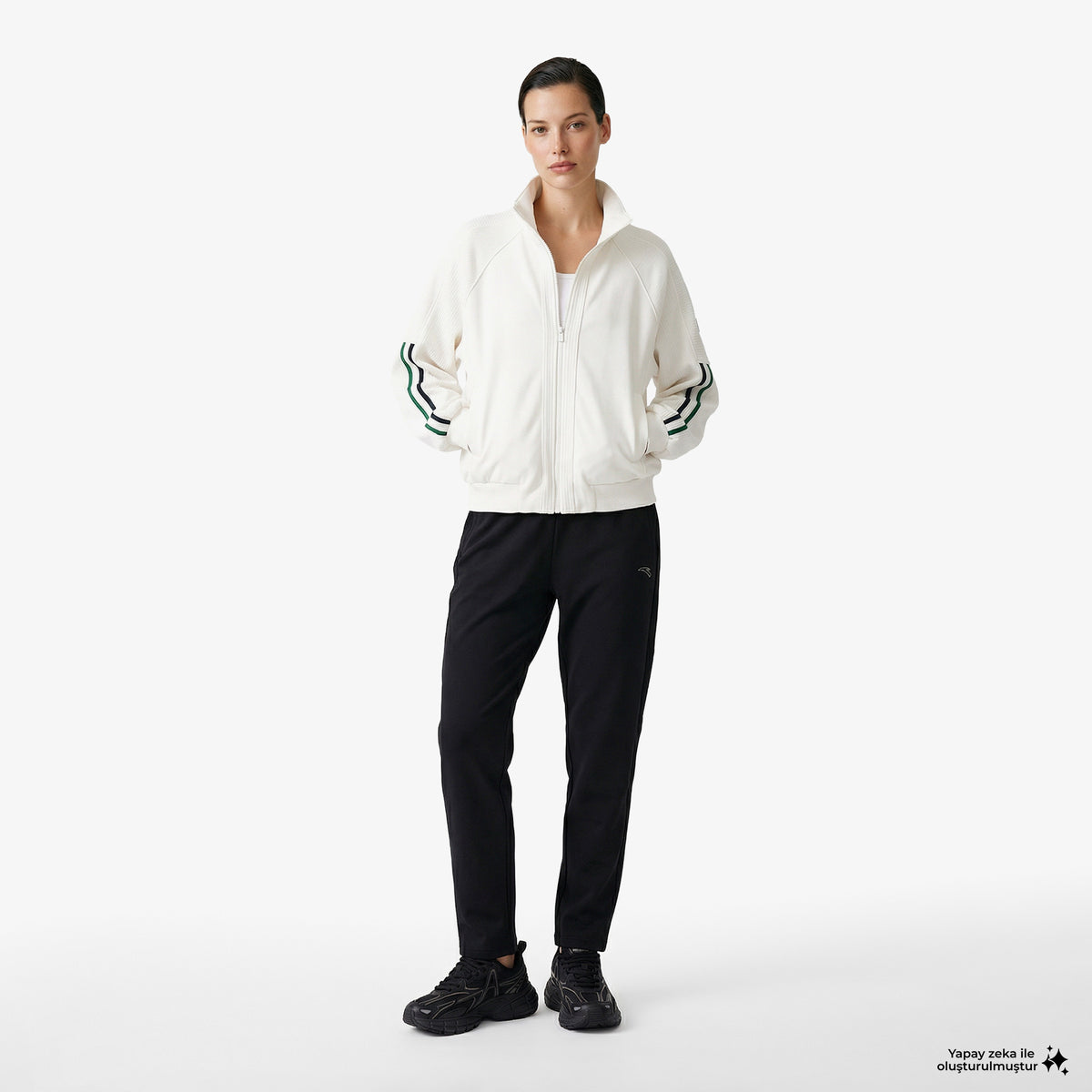 Anta Fearless Trip Kadın Krem Sweatshirt
