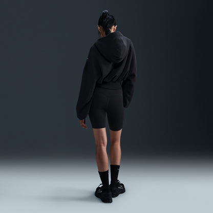 Nike Oversized Sportswear Fleece Cropped Kadın Siyah Günlük Sweatshirt