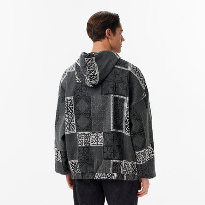 Les Benjamins Erkek Gri Hoodie