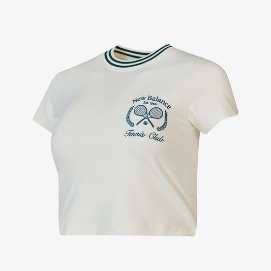 New Balance Wnt1608 Lifestyle Kadın Krem T-shirt