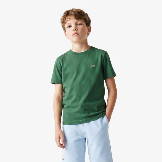 Lacoste Bisiklet Yaka Çocuk Pembe T-shirt