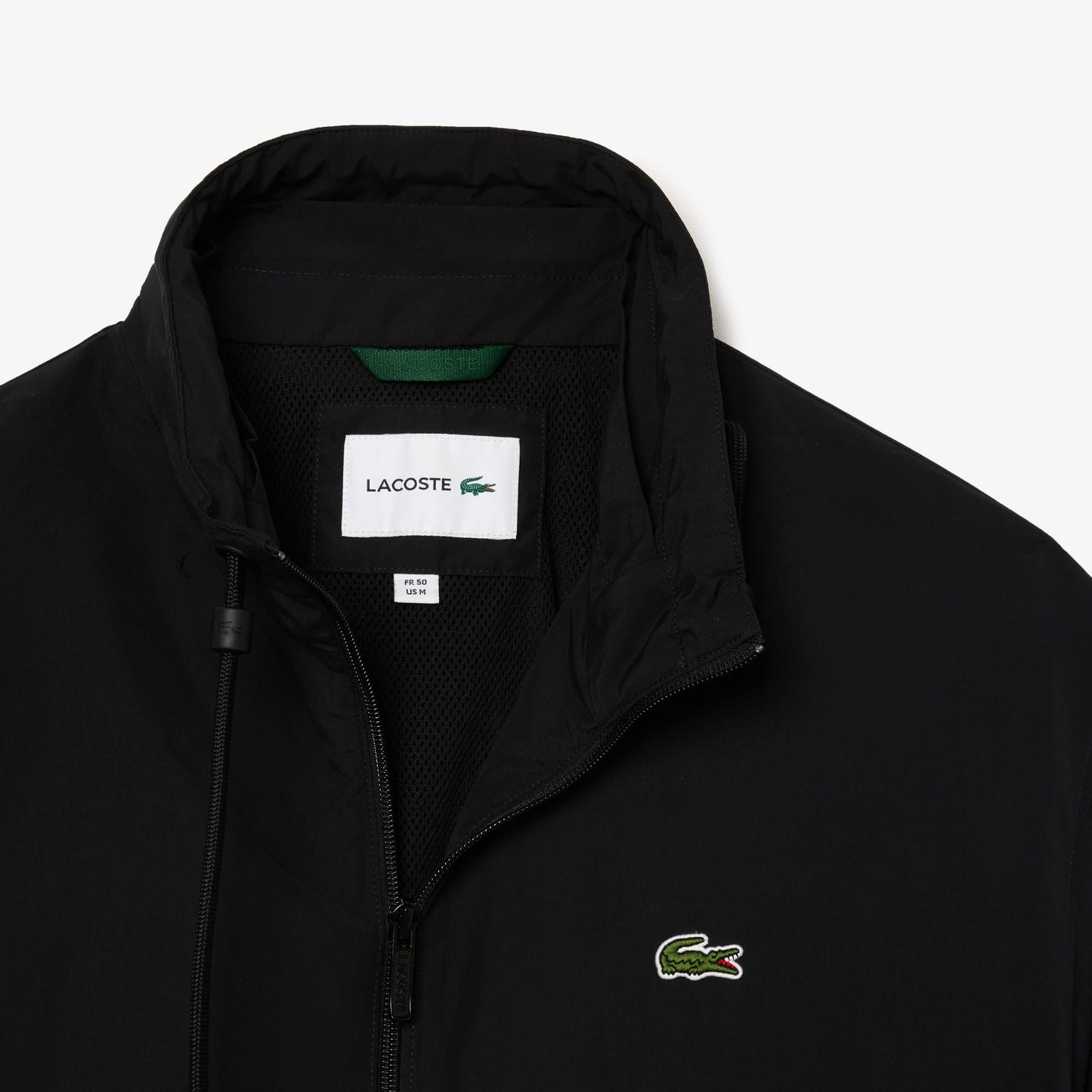 Lacoste Classic Erkek Kapüşonlu Siyah Mont