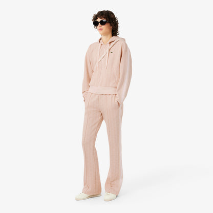 Lacoste Kadın Regular Fit Kapüşonlu Monogram Açık Pembe Sweatshirt