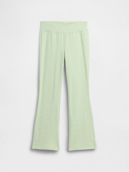 Yeşil Kids Pull-on Stretch Jersey Flare Leggings