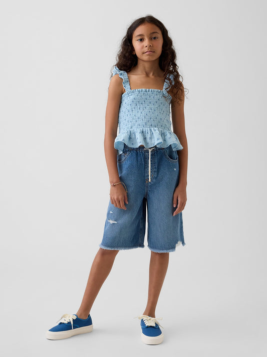 Mavi Low Rise Ultrasoft Easy Longline Denim Şort