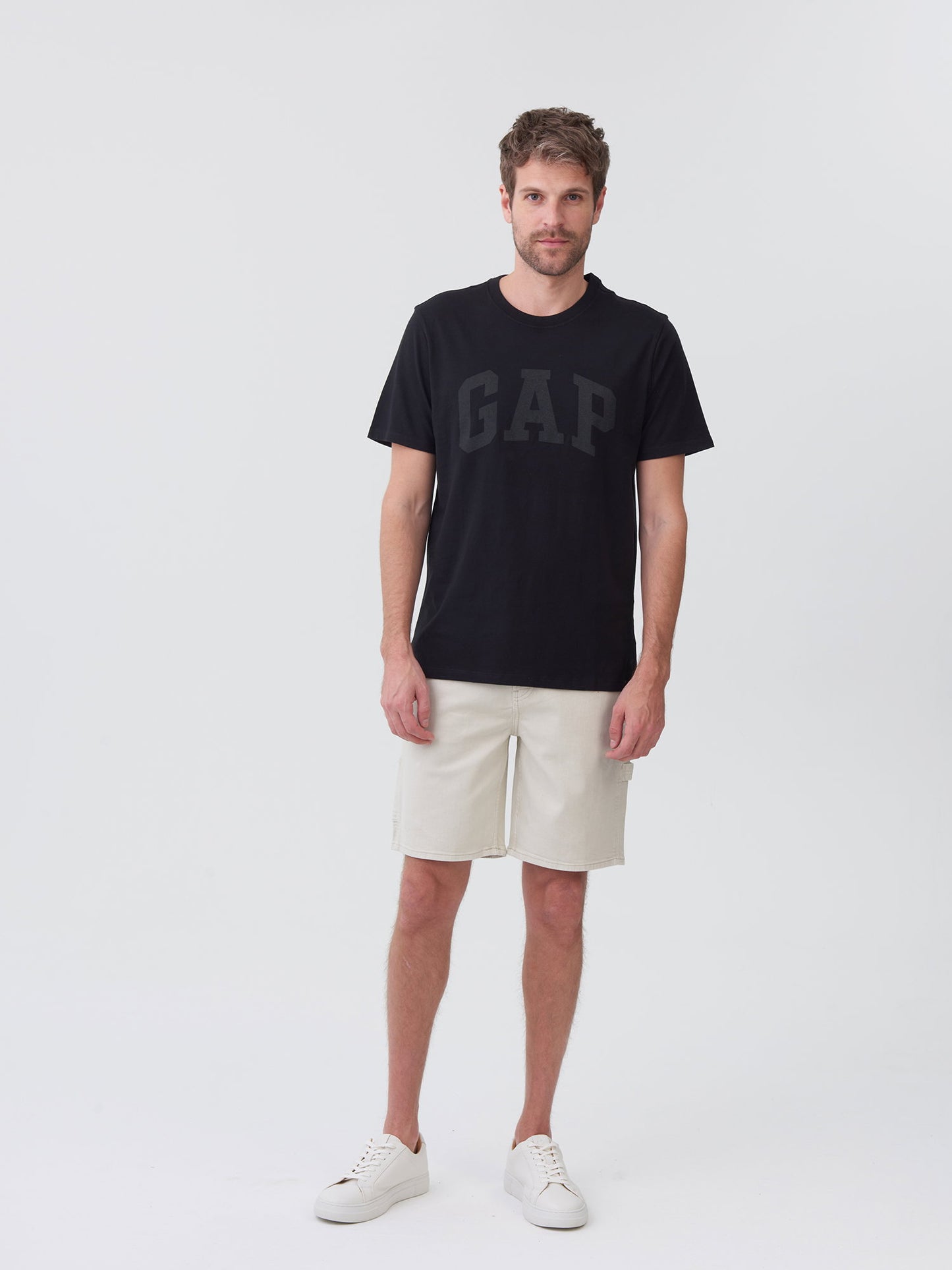 Siyah Everyday Soft Gap Logo 2'li T-shirt Seti