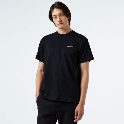 Carhartt Wıp S/s Script Embroidery Erkek Siyah T-shirt