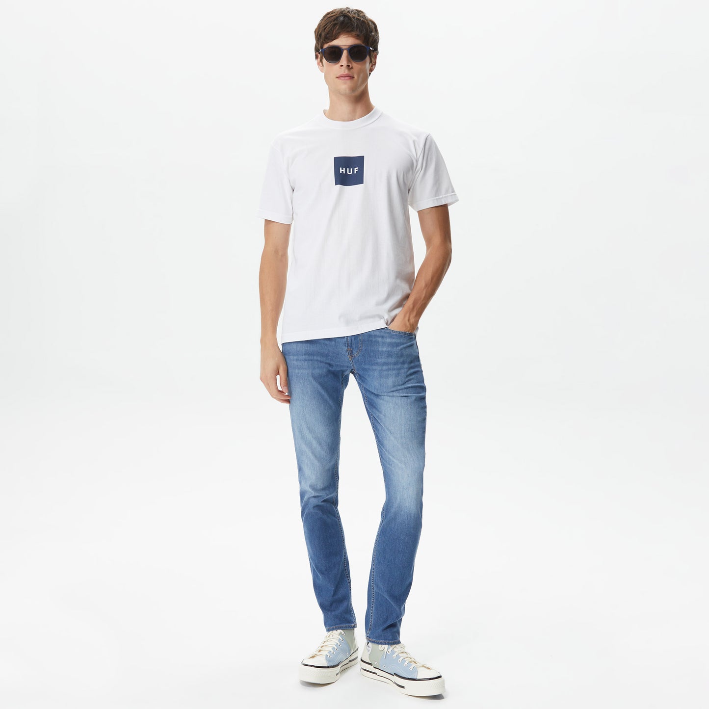 Huf Set Box Erkek Beyaz T-shirt