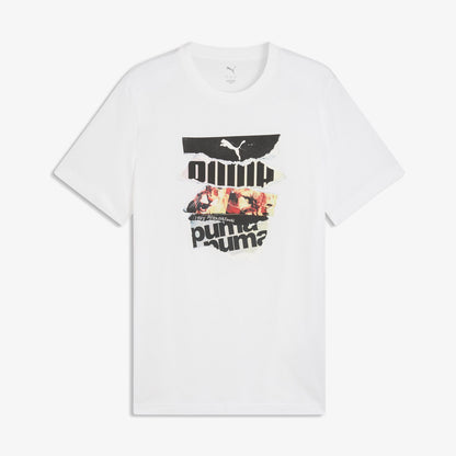 Puma Graphic Erkek Beyaz T-shirt