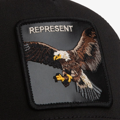Goorin Bros Represent Eagle Trucker Unisex Siyah Şapka