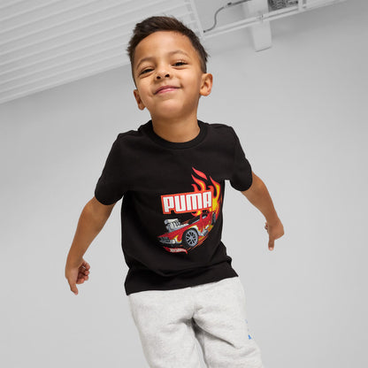 Puma Hot Wheels Graphic Çocuk Beyaz T-shirt