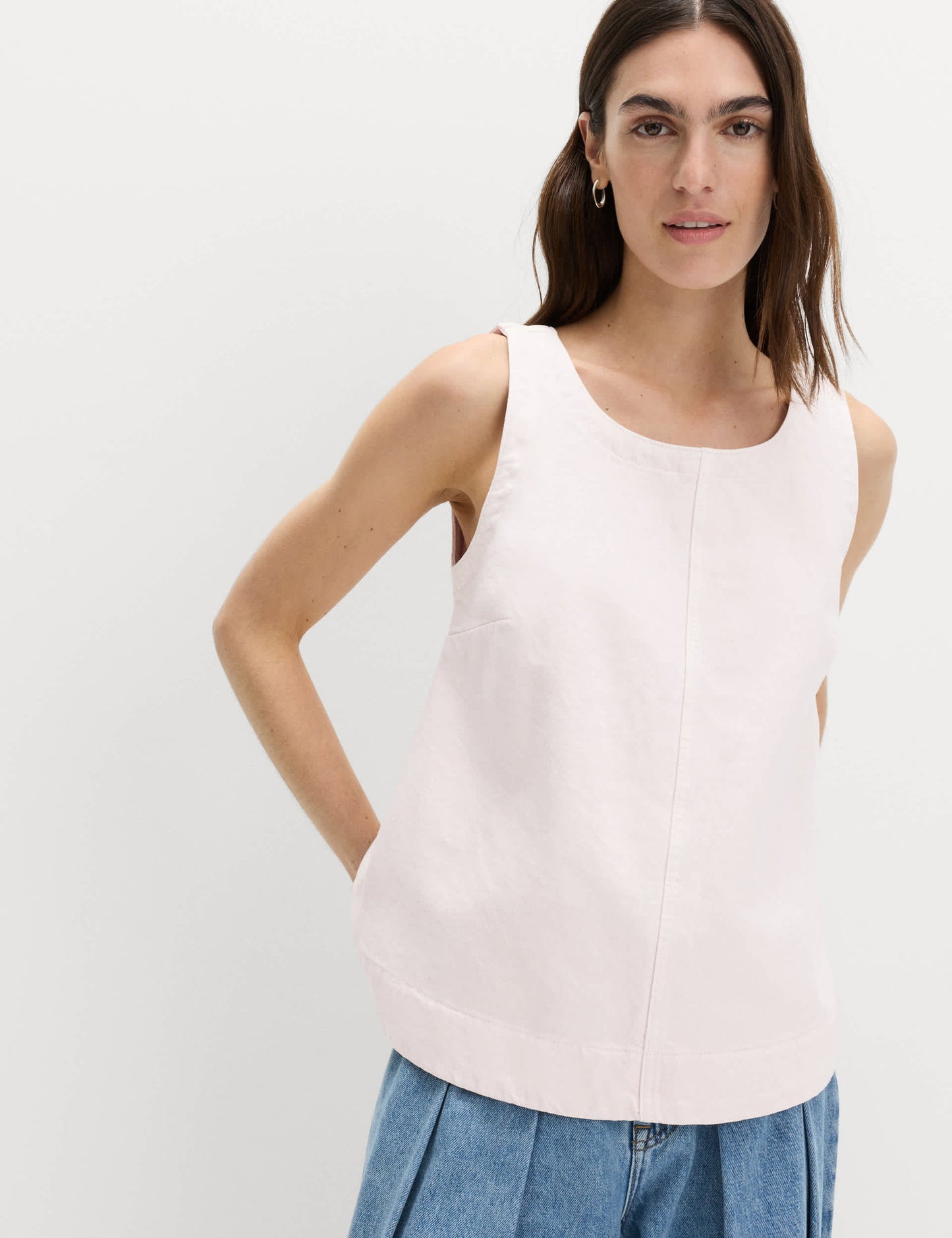 Pamuklu Denim Bluz