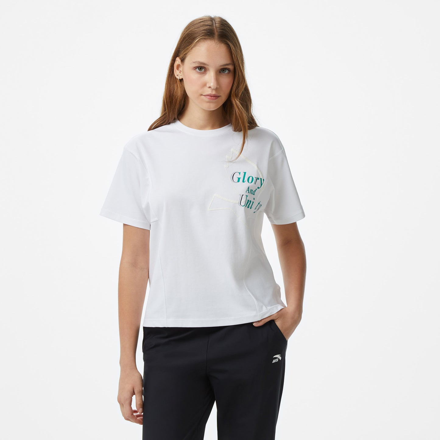 Anta Sports Kadın Beyaz T-shirt