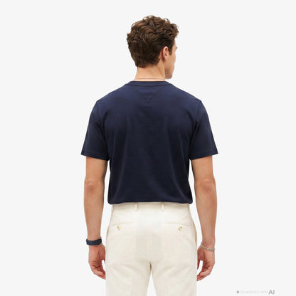 Tommy Hilfiger Brand Love Erkek Lacivert T-shirt
