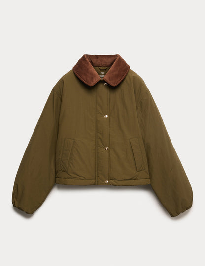 Pamuk Karışımlı Thermowarmth Dolgulu Puffer Mont