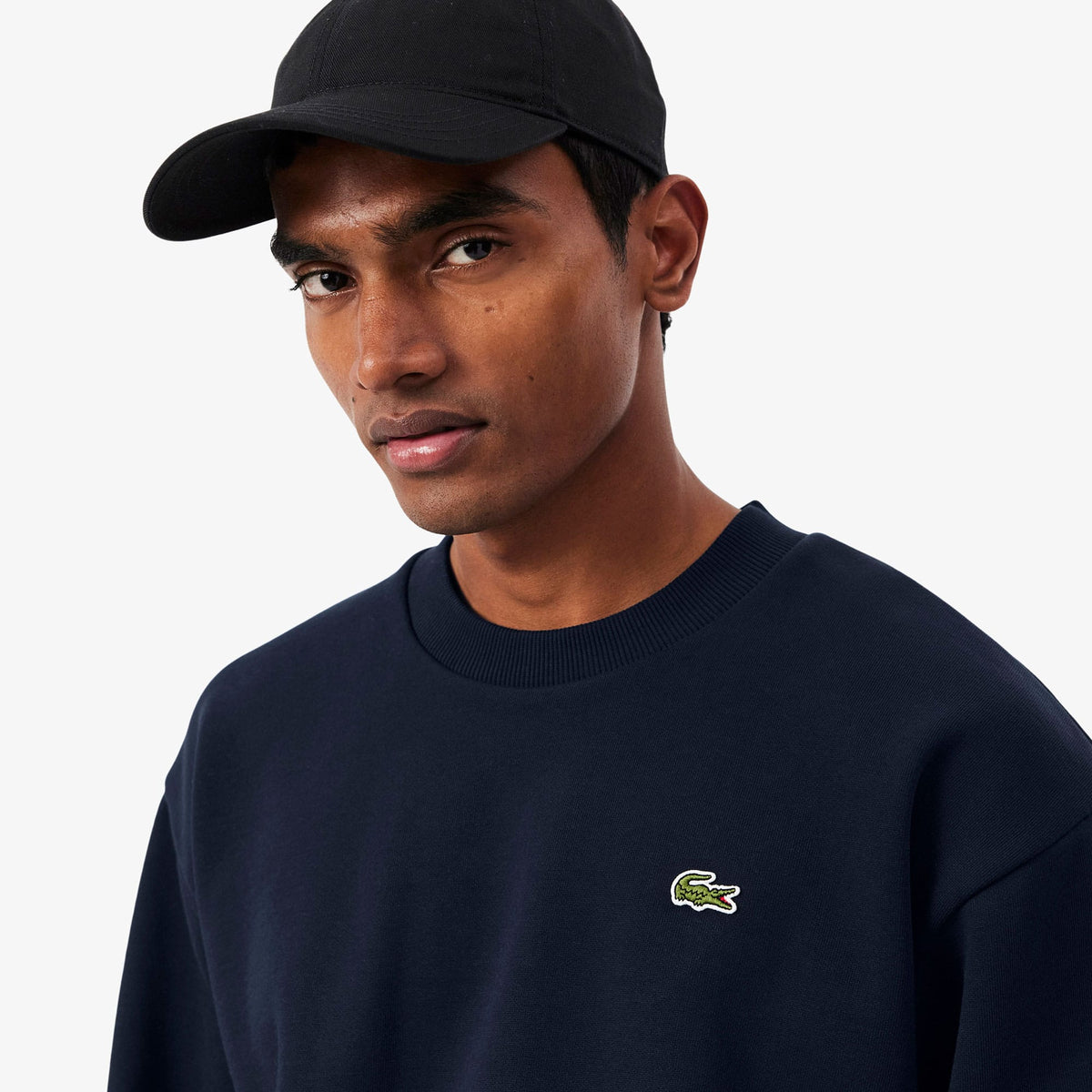 Lacoste Classic Fit Erkek Lacivert Sweatshirt