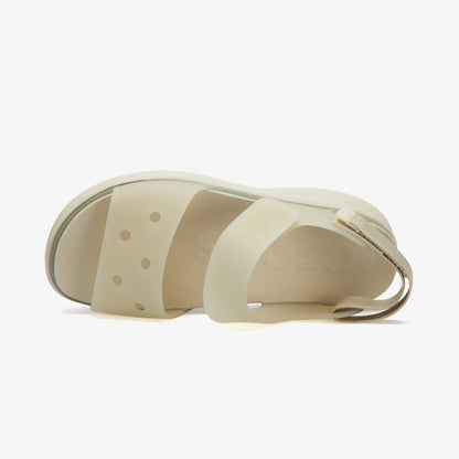 Crocs Soho Frosted Strap Kadın Krem Sandalet
