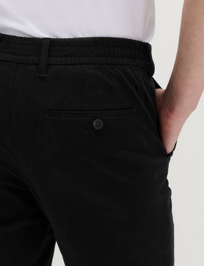 Regular Fit Lastikli Bel Chino