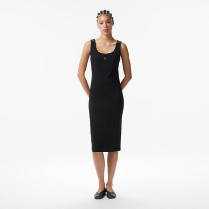 Calvin Klein Baby Woven Label Square Kadın Siyah Elbise
