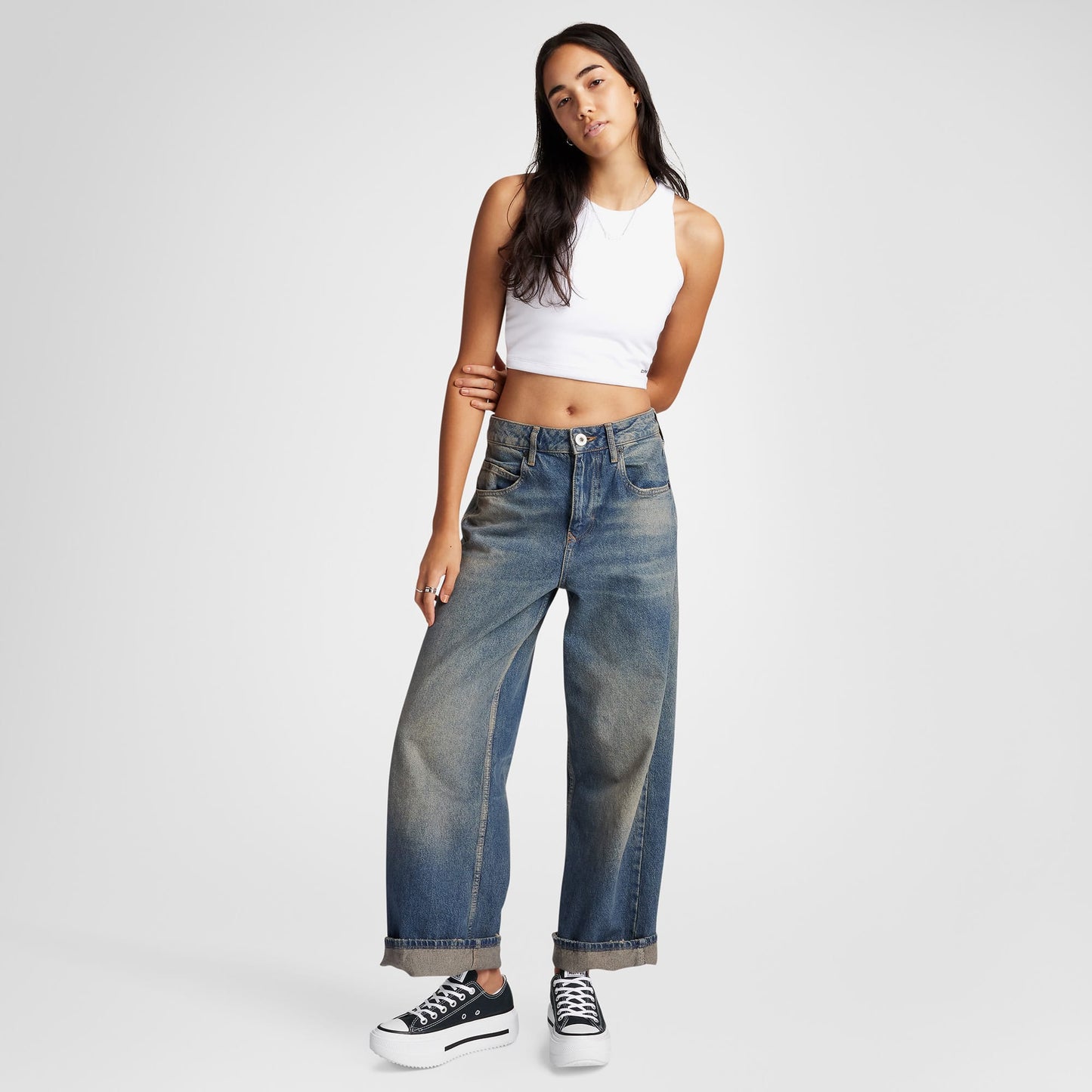 Converse Chuck Taylor All Star Lift Double Stack Platform Kadın Siyah Sneaker