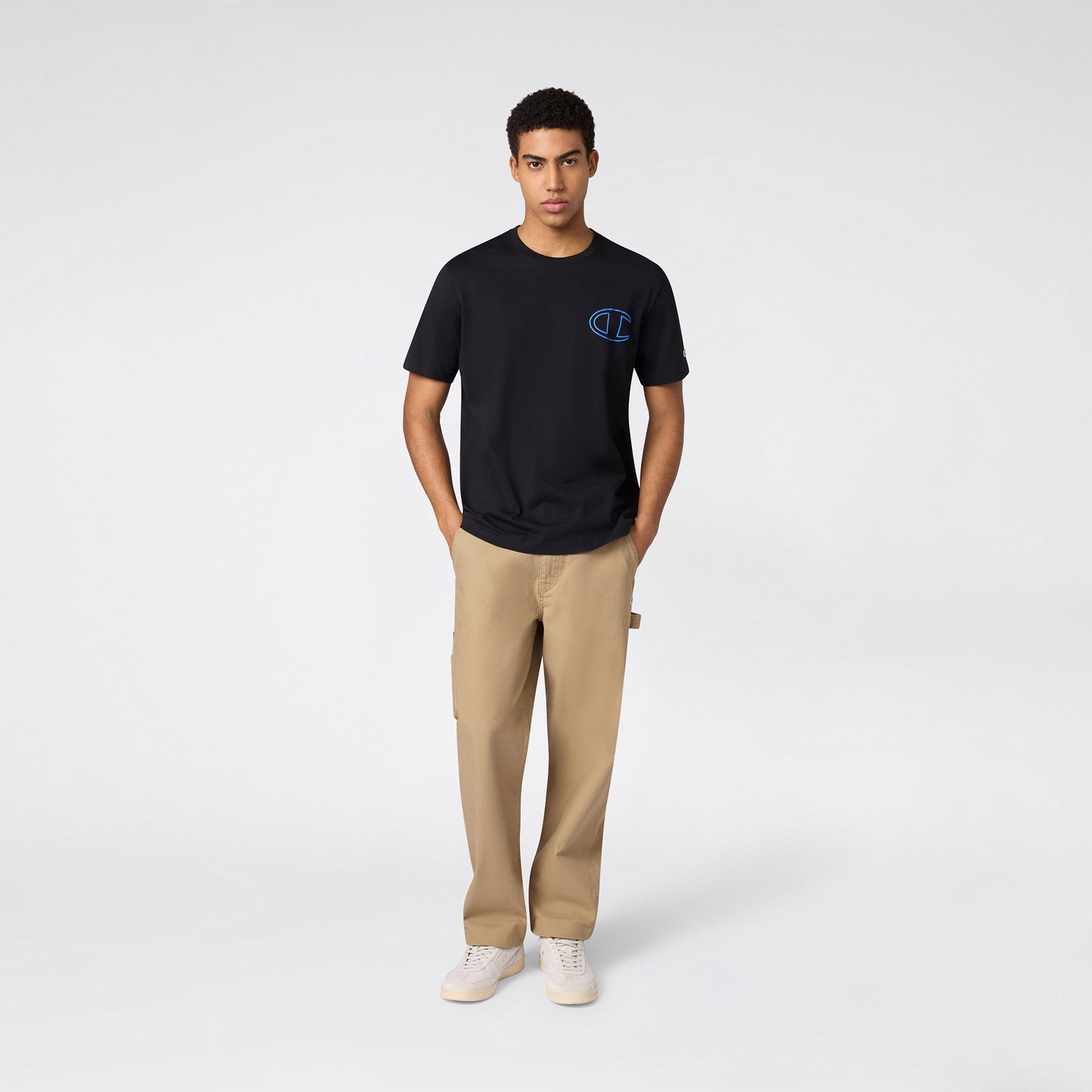 Champion Relaxed Fit Erkek Siyah T-shirt