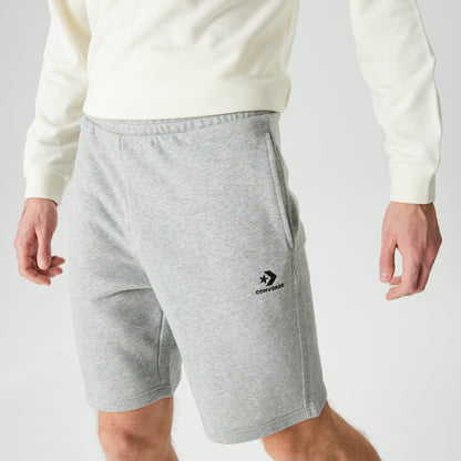 Converse Go-to Embroidered Star Chevron Fleece Unisex Gri Şort