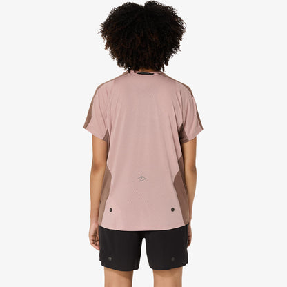 Asics Fujitrail Elite Ss Top Kadın Pembe Koşu T-shirt