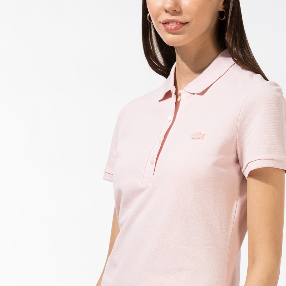 Lacoste Slim Fit Kadın Pembe Elbise