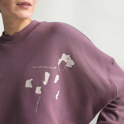 Adidas Adi365 Hk Running Crew Kadın Mor Koşu Sweatshirt