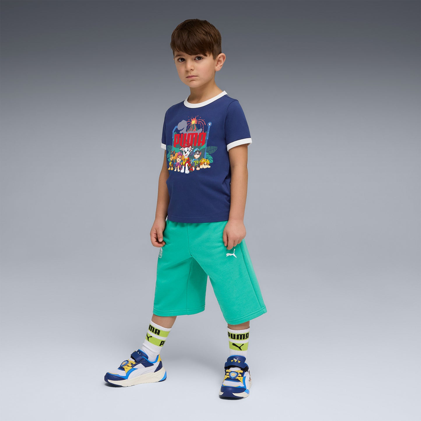 Puma X Paw Patrol Ringer Çocuk Mavi T-shirt