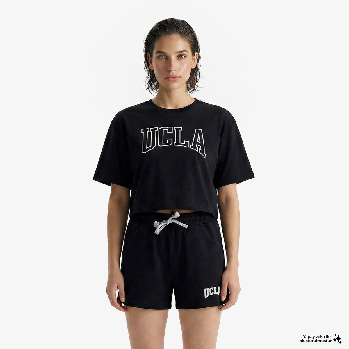 Ucla Helena Kadın Siyah T-shirt