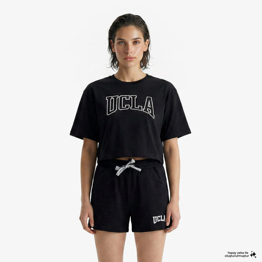 Ucla Helena Kadın Siyah T-shirt