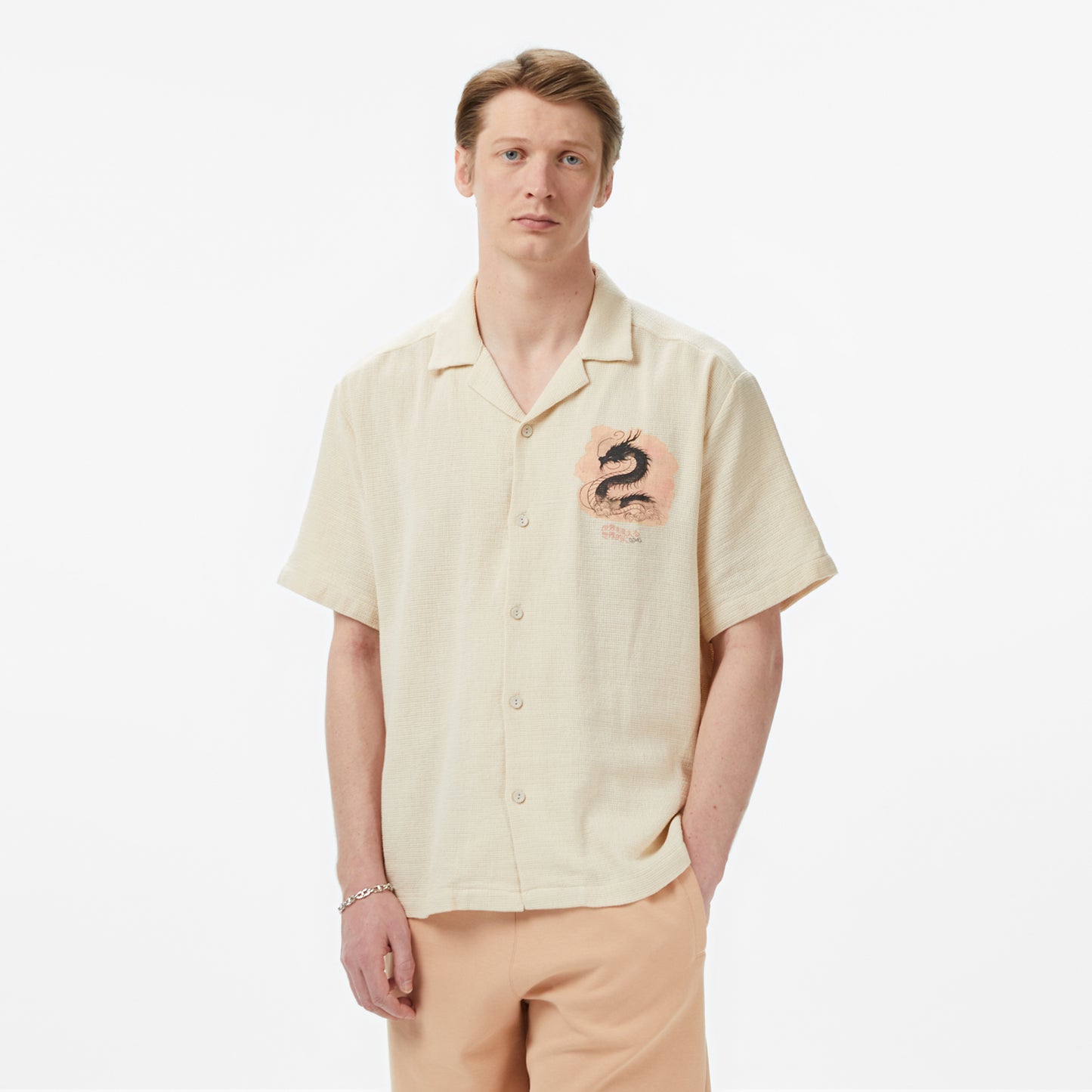 United4 Classic Fit Erkek Krem Gömlek