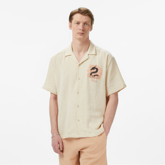 United4 Classic Fit Erkek Krem Gömlek