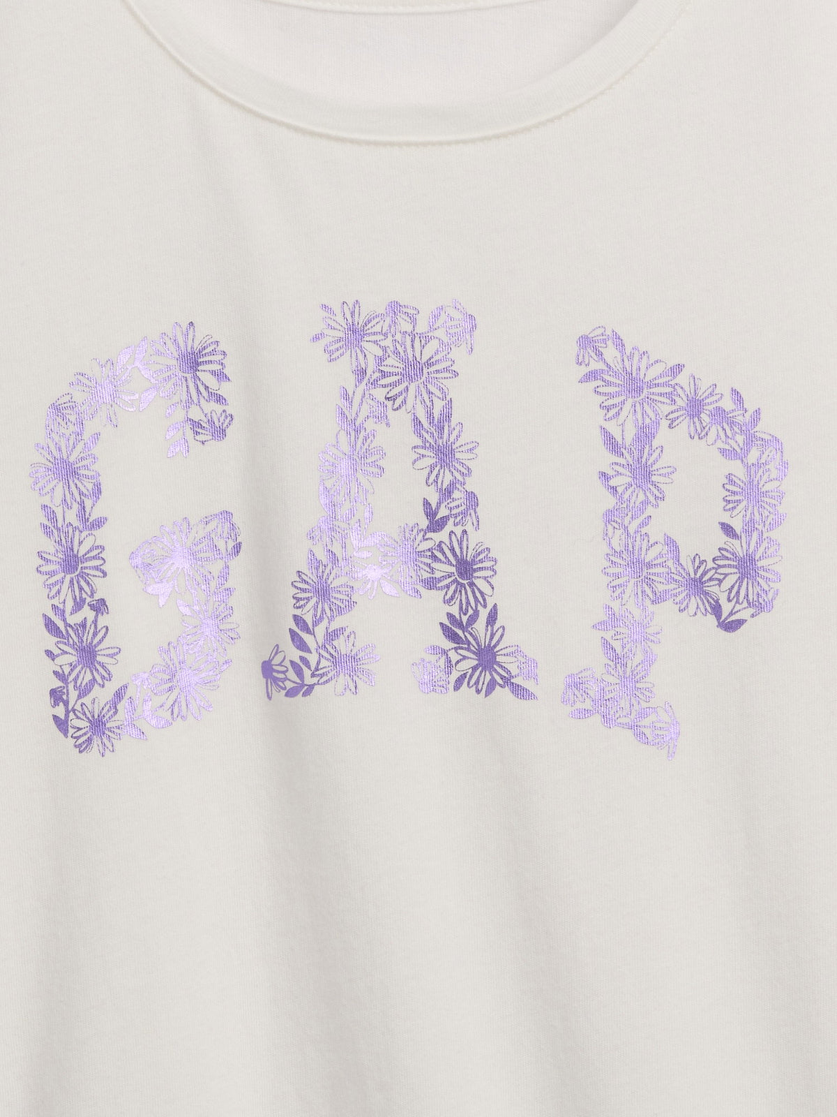 Kırık Beyaz Grafik Baskılı T-shirt