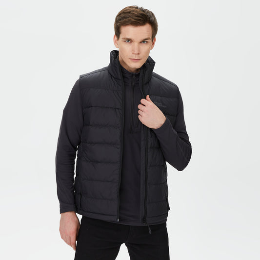 Jack Wolfskin Ather Down Vest Erkek Siyah Yelek