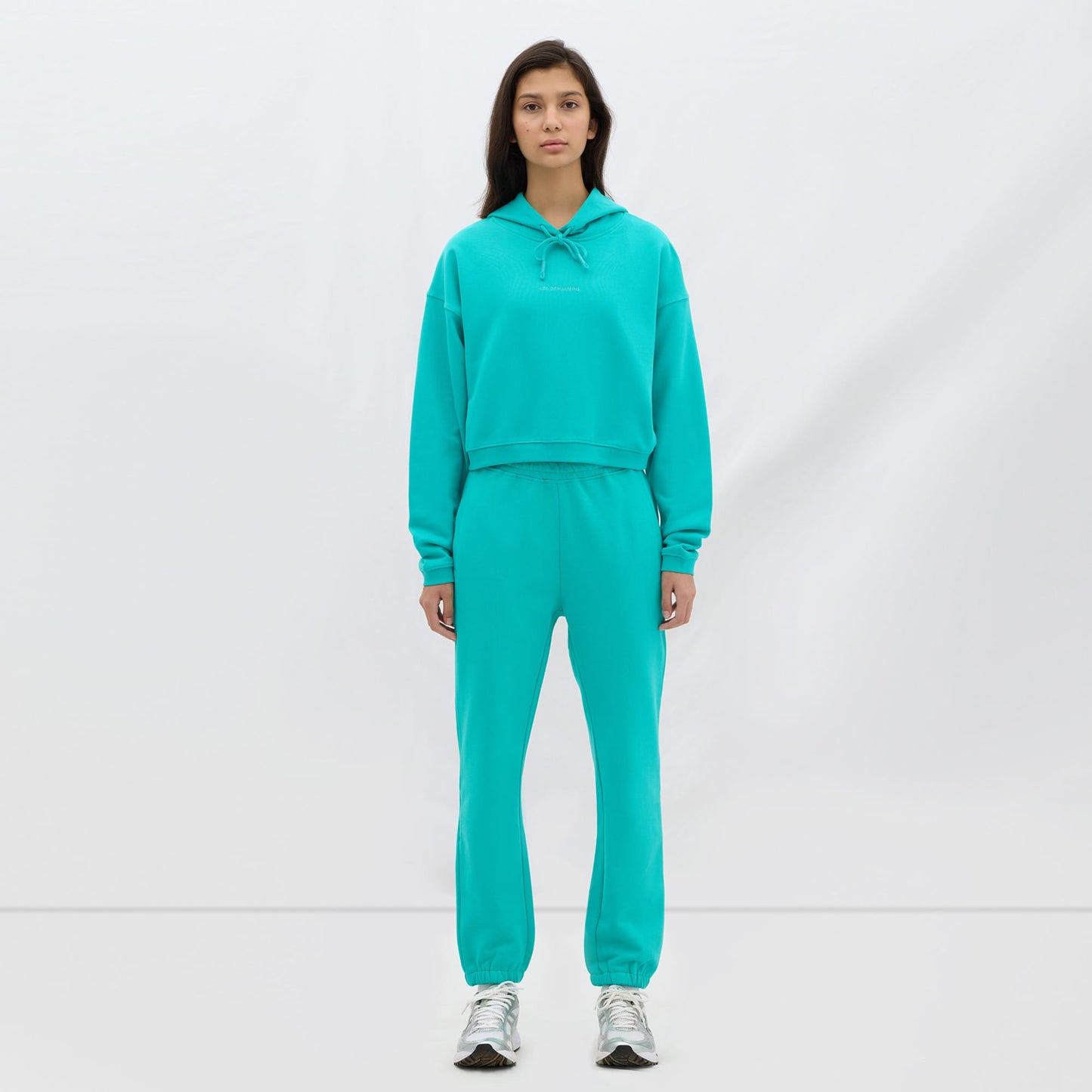 Les Benjamins Essential Kadın Yeşil Hoodie