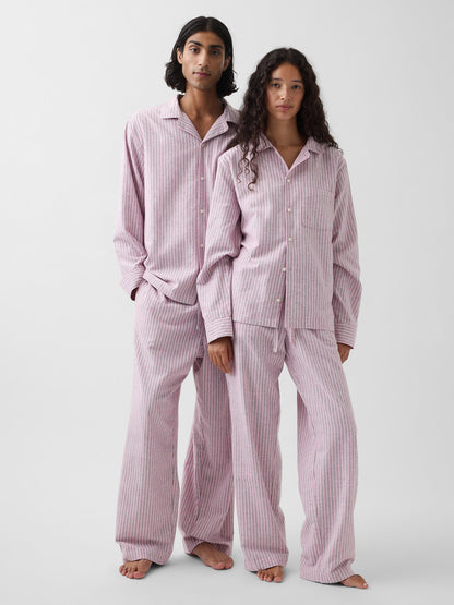 Açık Pembe Softest Flannel Gömlek Pijama Üstü