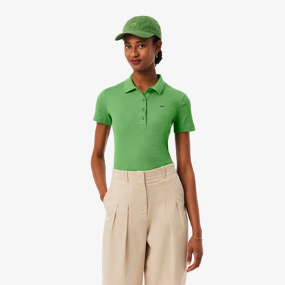 Lacoste Kadın Slim Fit Yeşil Polo