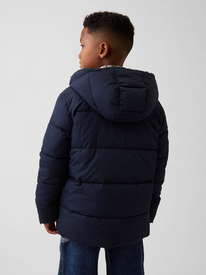 Lacivert Puffer Şişme Mont