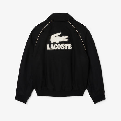 Lacoste Erkek Classic Fit Gömlek Yaka Baskılı Siyah Ceket
