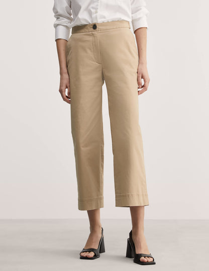 Jaeger Regular Fit Yüksek Bel Crop Pantolon