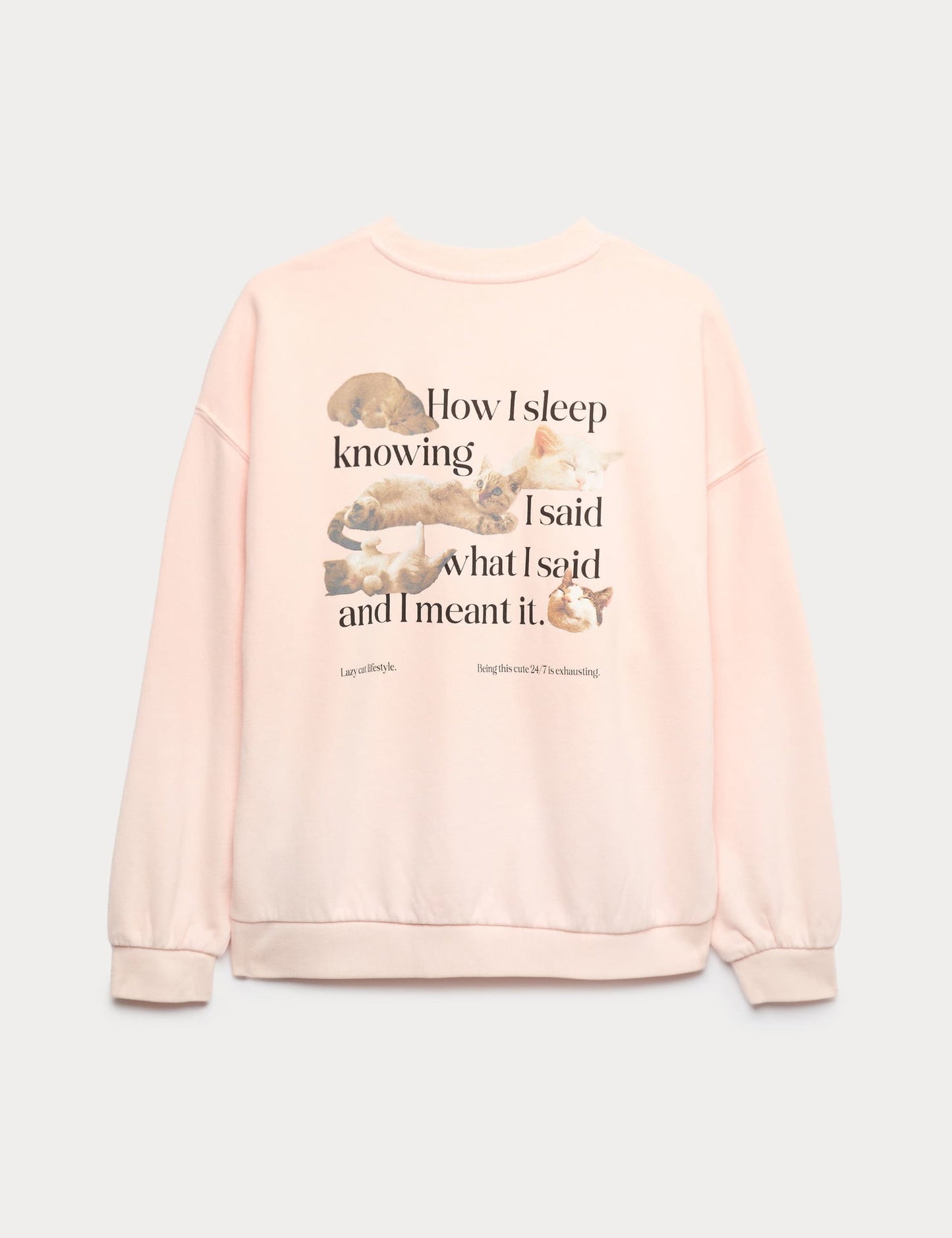 Oversize Desenli Sweatshirt