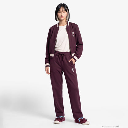 United4 Regular Kadın Bordo Pantolon