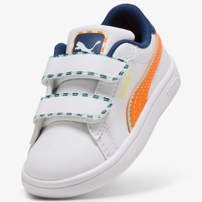 Puma Smash 3.0 Playdate Bebek Beyaz Spor Ayakkabı