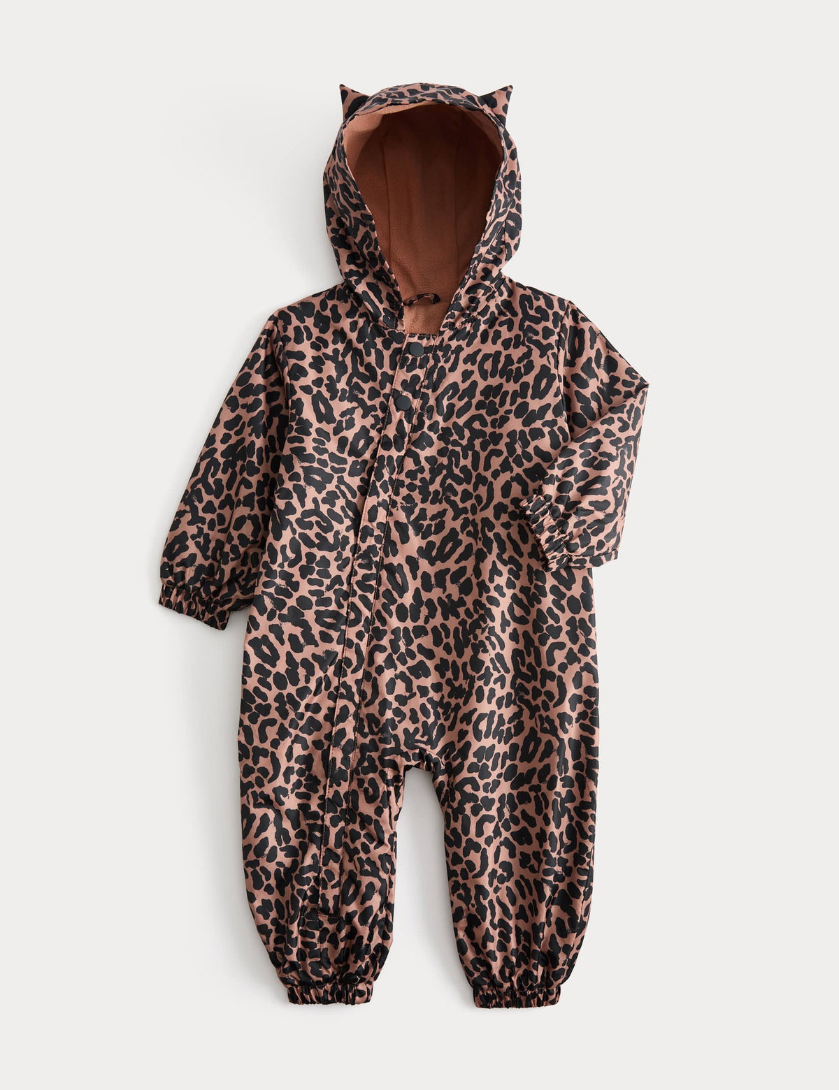 Leopar Desenli Yağmurluk