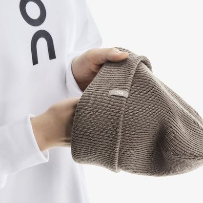 On Merino Beanie Unisex Kahverengi Bere