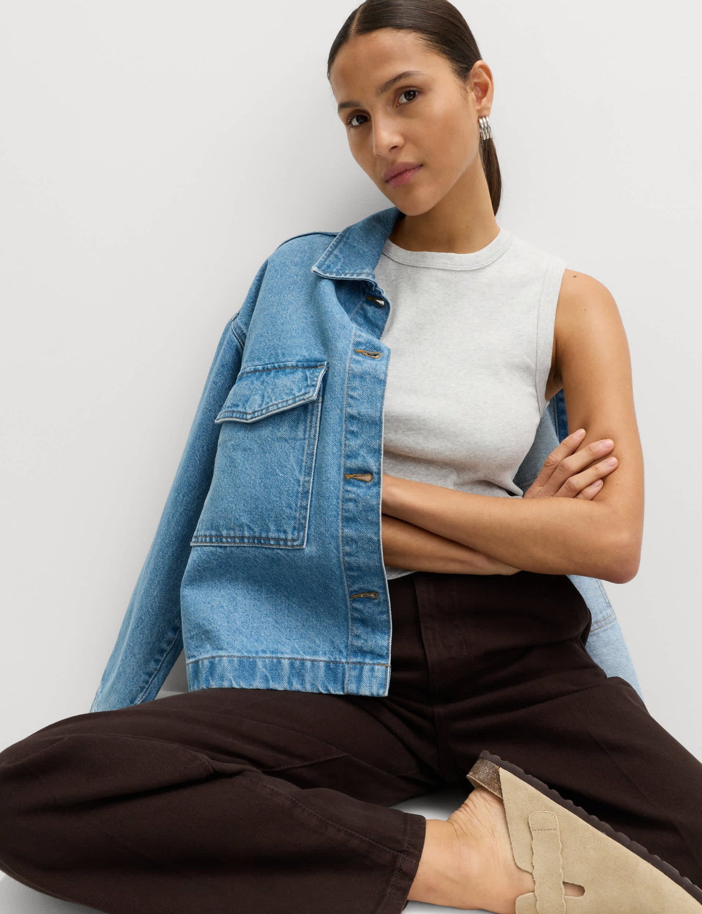 Pamuklu Slim Fit Üst