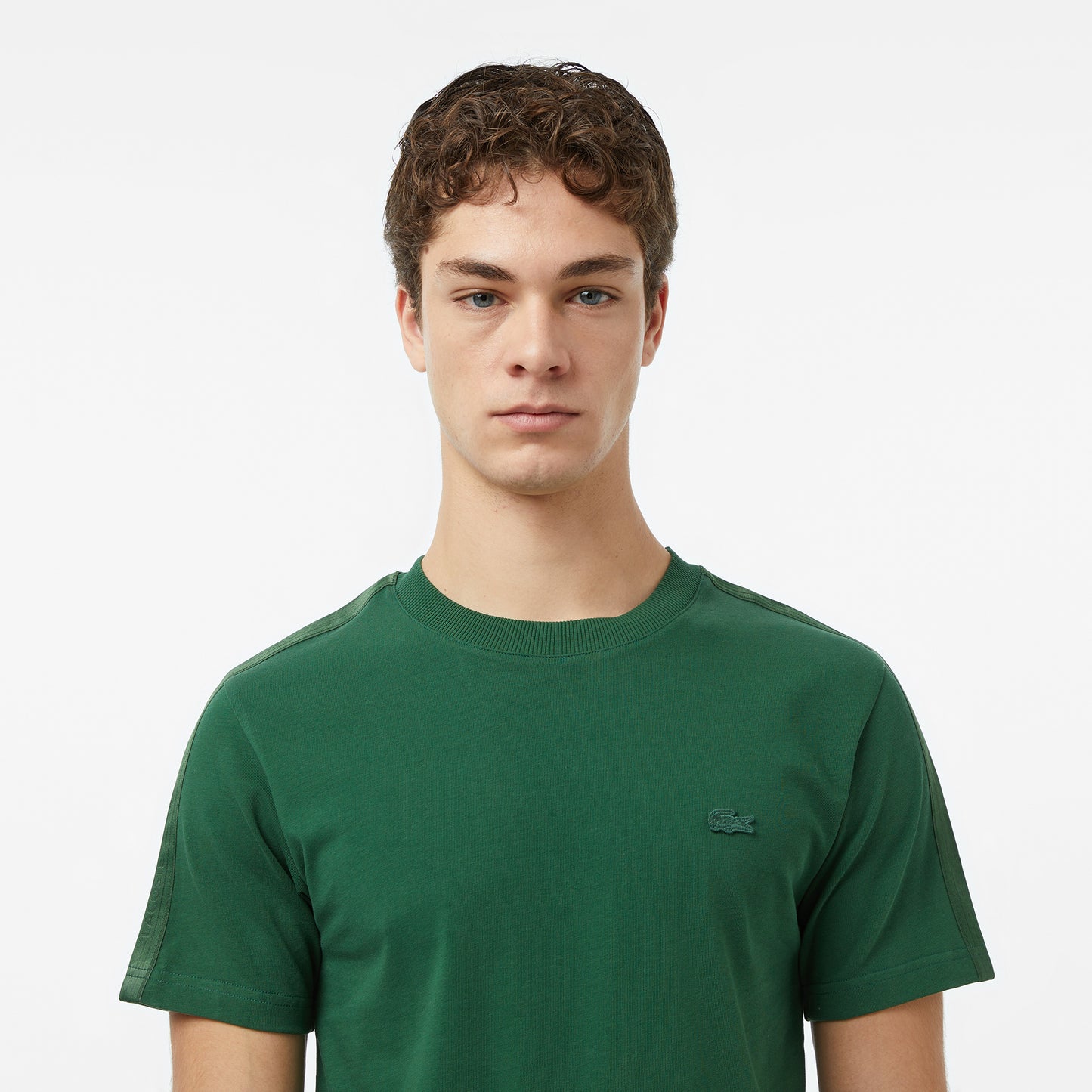 Lacoste Erkek Regular Fit Bisiklet Yaka Koyu Yeşil T-shirt